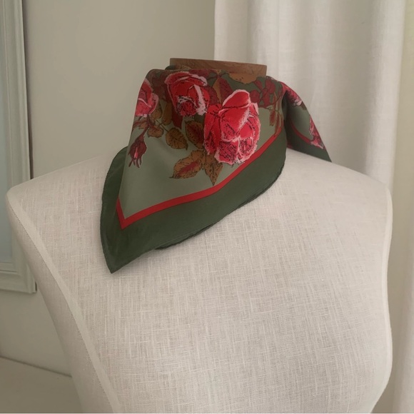 Cornelia James Vintage Rose Silk Scarf - Picture 6 of 15